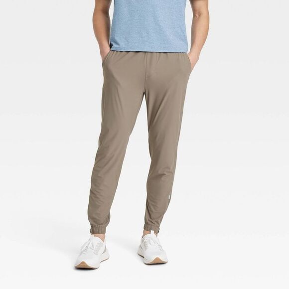 Men's Lightweight Tricot Jogger Pants - All In Mot Persuading Gray - Picture 1 of 3